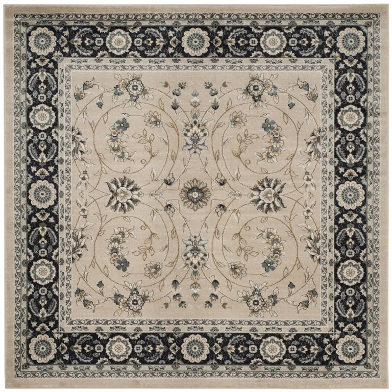 Tapis oriental Klose Performance, Carré 3 pi 3 po, Light Beige/Anthracite