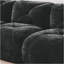 Canapé en forme de U sans os, tissu de velours doux, conception capitonnée, éponge haute densité 32D, aucun assemblage requis, conception ergonomique du bas, conception antidérapante, repose-pieds mobile pour les chambres à coucher, noir-1331918393
