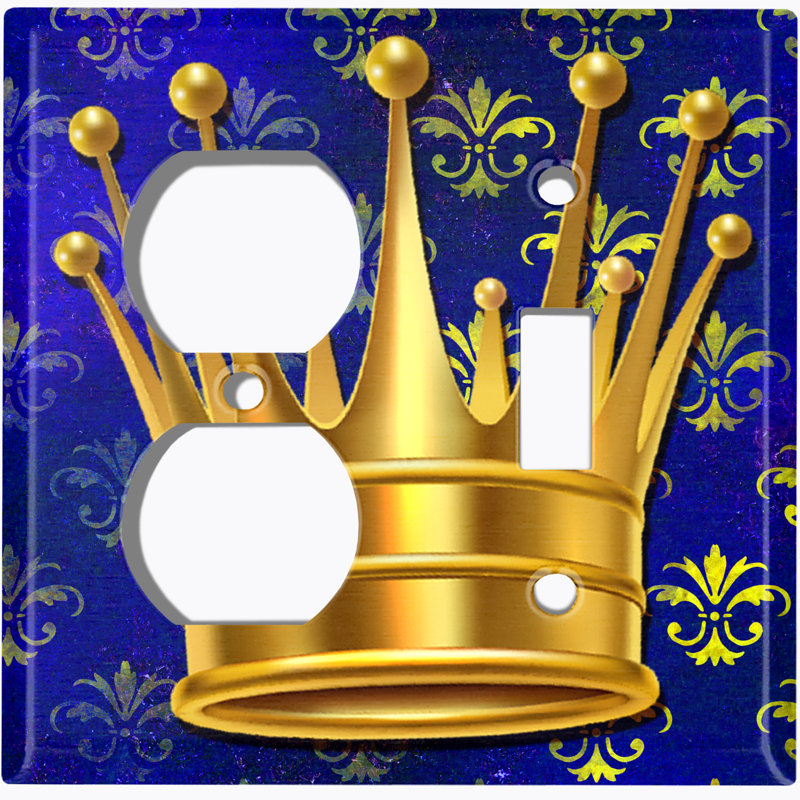 Plaque murale combinée de lumière à 2 prises Crown / Crown