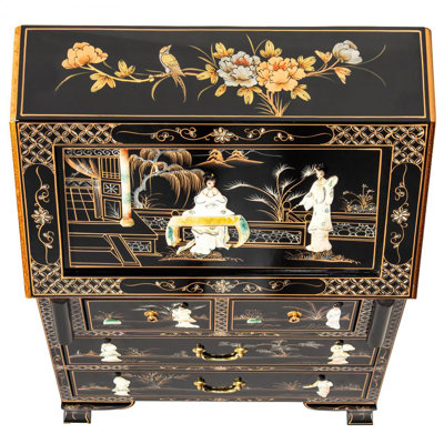 Abigaille Solid Wood Solid Wood Secretary Desk