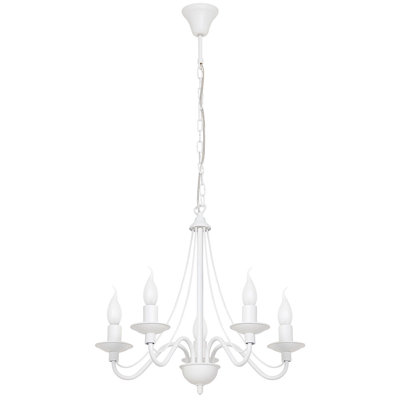 Grunewald 5 - Light Candle Style Chandelier
