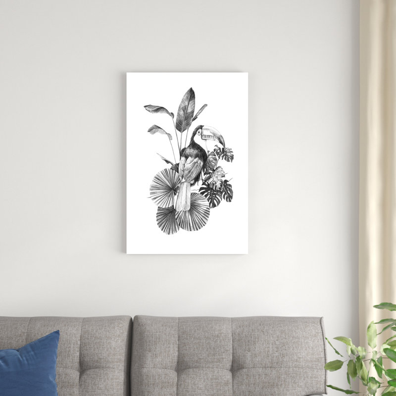 Toile Toucan II, H 30 po x l 20 po x P 1,25 po