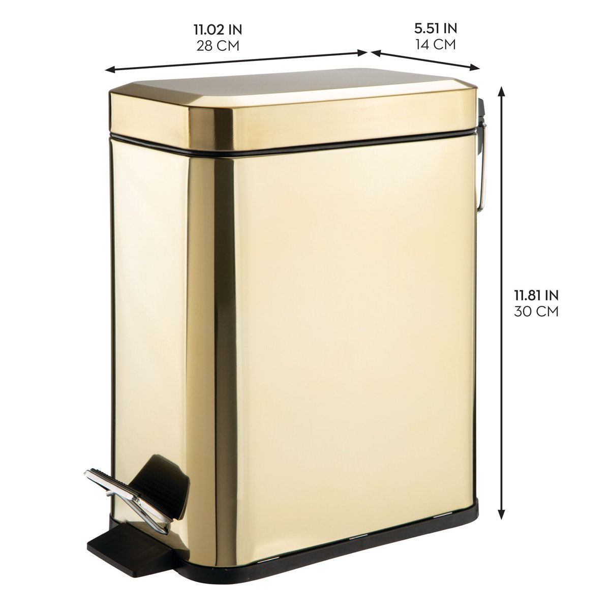iDesign Rectangle Step Can 5L | Wayfair