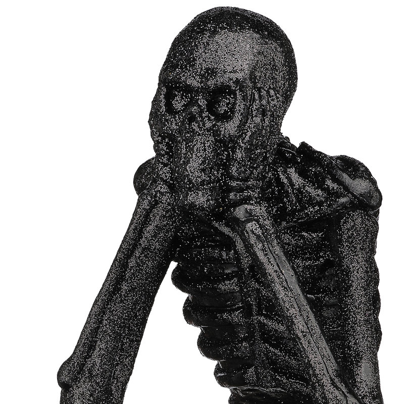 10.5" Glitter Resin Skeleton