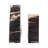 6" Natural Triangular Petrified Wood Bookends - Elegant Home Decor and Office Accessory, Durable Wooden Design, Perfect for Book Lovers, Set of 2