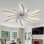 Ventilateur de plafond 30 po avec lumières et télécommande Chany