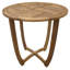 Table d'appoint d'extérieur ronde en bois d'acacia-130481184