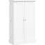Armoire de cuisine blanche avec 12 tablettes de porte et un accès pratique de 41 po
