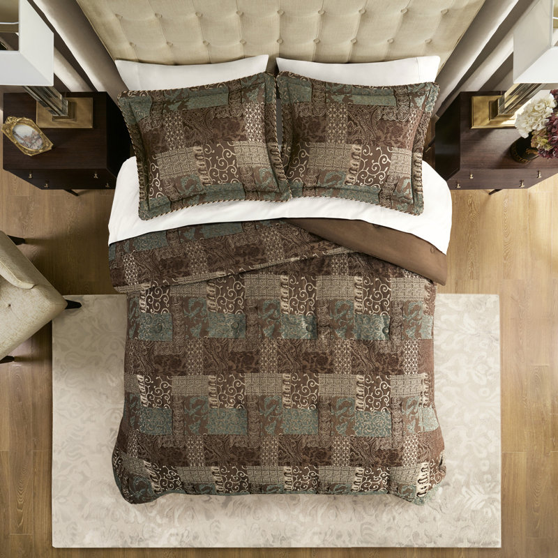 Édredon grand rouge 4 pièces - avec boulochage et textures améliorées, Queen Comforter + 3 Additional Pieces