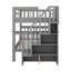 Full Over Full Size Bunk Bed, Convertible To 2 Platform Beds, Solid Wooden Bunk Bed With Storage Staircase, Safety Guardrails-1370688510