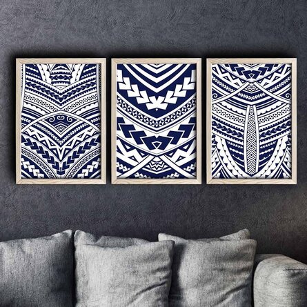 3 Piece Picture Frame Graphic Art Print Set on Wood