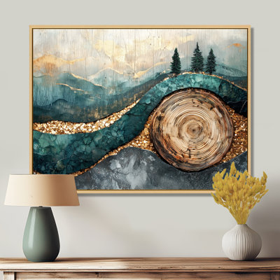 Emerald And Crystal River Into The Forest II - forest Wall Art Decor
