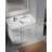 Disar 54'' Single Bathroom Vanity With Right Linen Tall Cabinet Dovetail Solid Wood Drawer Carrara Quartz Top-111107821