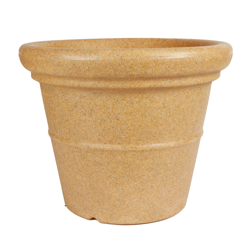 Frias Resin Pot Planter Set, 15.5" H x 20" W x 20" D, Sandstone