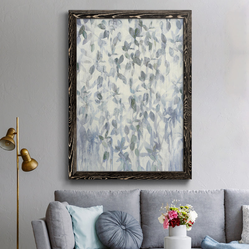 «Gentle Rain», reproduction encadrée de qualité supérieure - prête à être accrochée, Papier noir, H 31 po x l 44 po x P 1 po