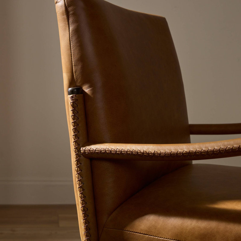 Quill Leather Arm Chair