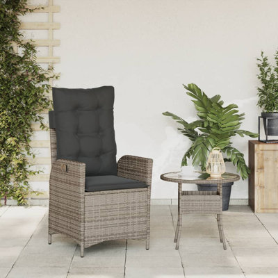 Lark Manor™ Reclining Patio Chair With Cushions Poly Rattan