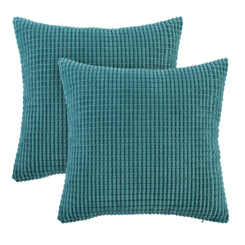 Ensemble de 2 housses de coussin décoratif seulement - Housses de coussin décoratif 20 po x 20 po, Marine, 20 po x 20 po
