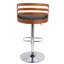 Tabouret de bar rotatif à hauteur ajustable Kaat