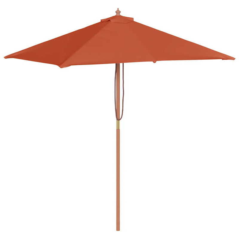 Parasol de marché rectangulaire 59,1 "x 78,7", Terre cuite