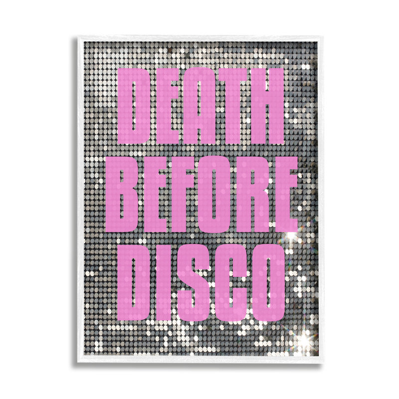 Glam «mort avant disco» encadré par House of Lulu, Giclée encadrée blanc bord de mer, H 30 po x l 24 po x P 1,5 po