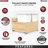Wood Bottom Mount Pullout Waste/Trash Container With OXO And Storage W/ Soft-Close