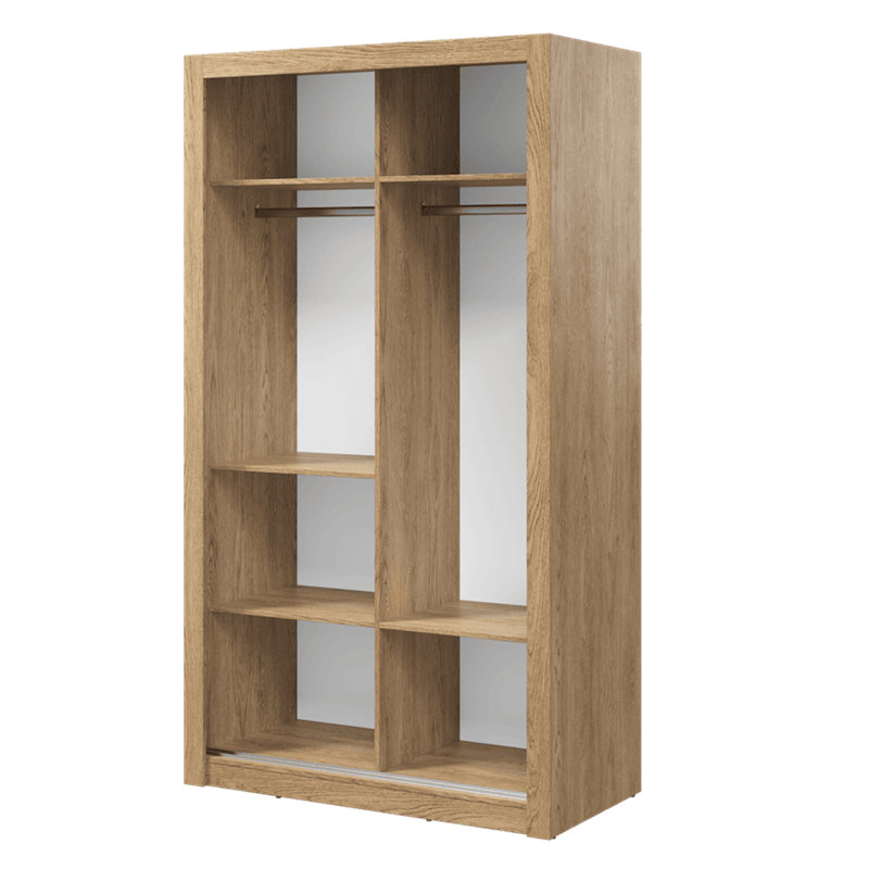 Hallum 2 Door Wardrobe, Oak Shetland