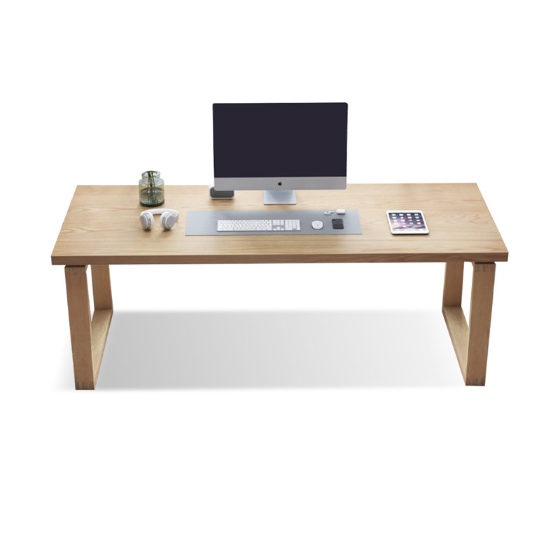 Bureau d'écriture Burlywood, H 29,53 po x l 70,87 po x P 27,56 po