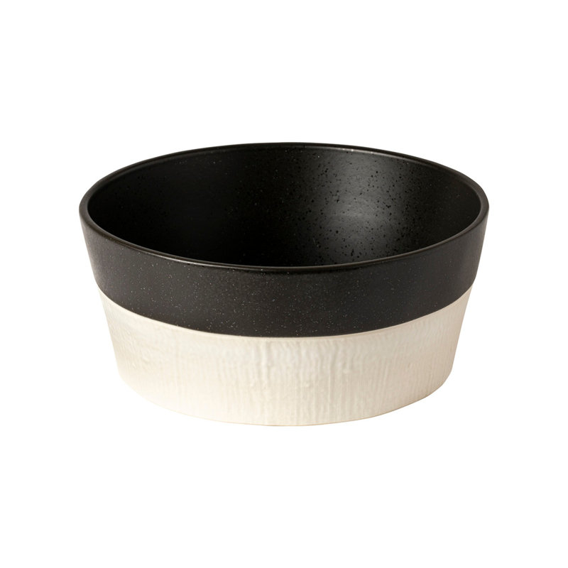 Nótos Stoneware Serving Bowl, Latitude Black