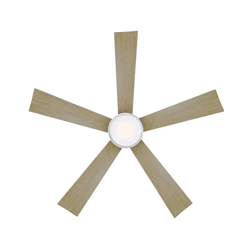 Graphite Weathered Gray 52" Smart Ceiling Fan with LED Light and Remote