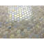 Carreau de mosaïque en verre nid d'abeille pour mur et plancher Hexagon 1 "x 1"