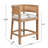 Oech Rubberwood Upholstered Bar Stools-112771095-112771097