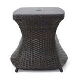 Zyta Rectangular Wicker/Rattan Outdoor Side Table
