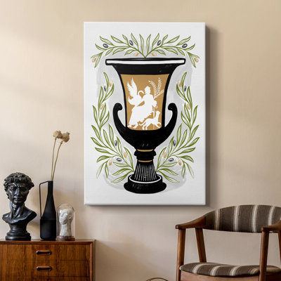 Greek Vases I -Custom Wrapped Gallery Cavas