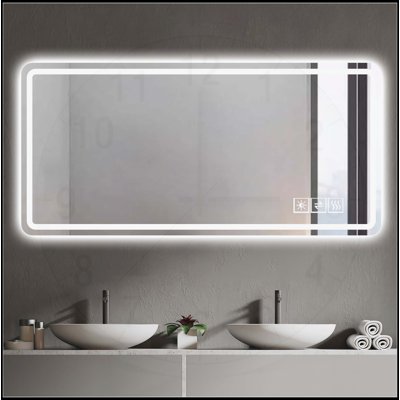 Miroir de salle de bain 28 * 60 pouces à DEL