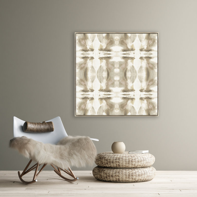 Decalcomanie VIII Print by Giselle Kelly, 31.5" H x 31.5" W x 1.5" D, Image Gel Brush