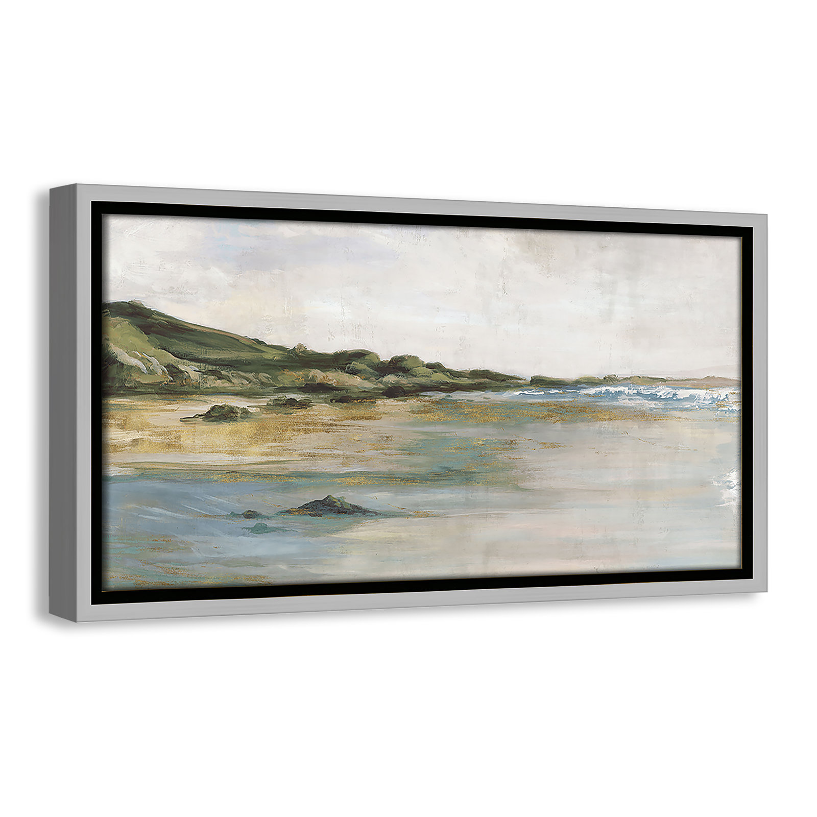 Cordoba "Tide's Edge" Print, Silver, 9.5" H x 17.5" W