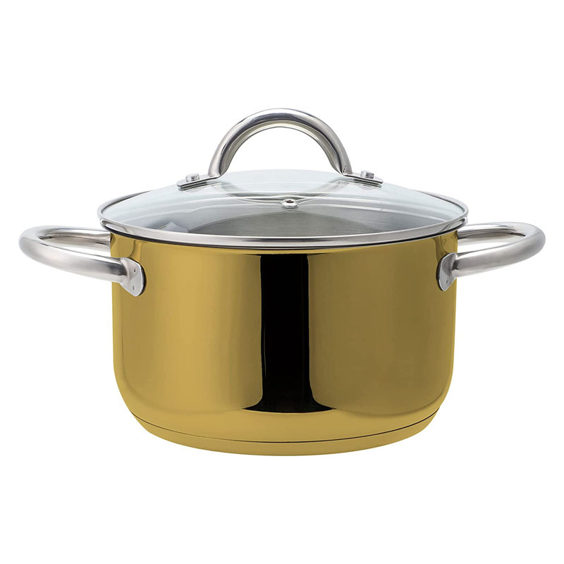 Echtwerk Pot Set with Lid, Gold