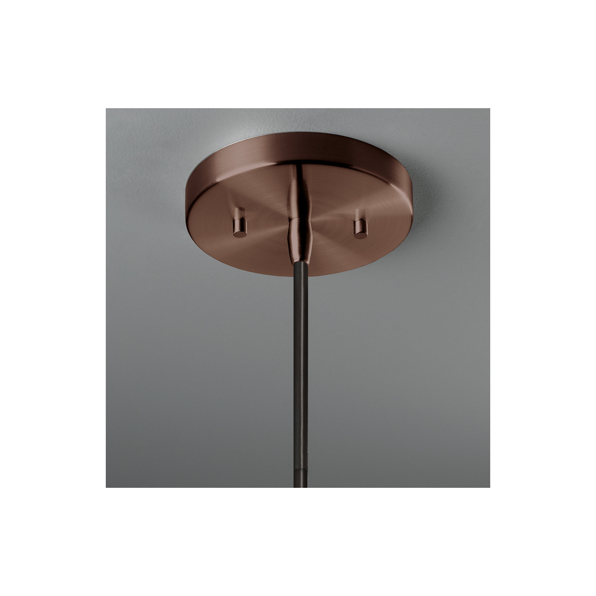 Leni Ceramic Dimmable Pendant, Dark Bronze, Matte White