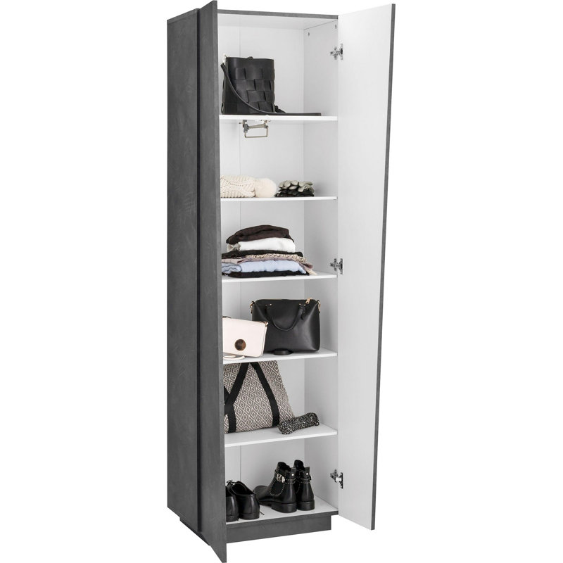 Taki 24 Pair Shoe Storage Cabinet, Black