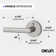 Stark Privacy Door Lever with Push Button and Round Rosette