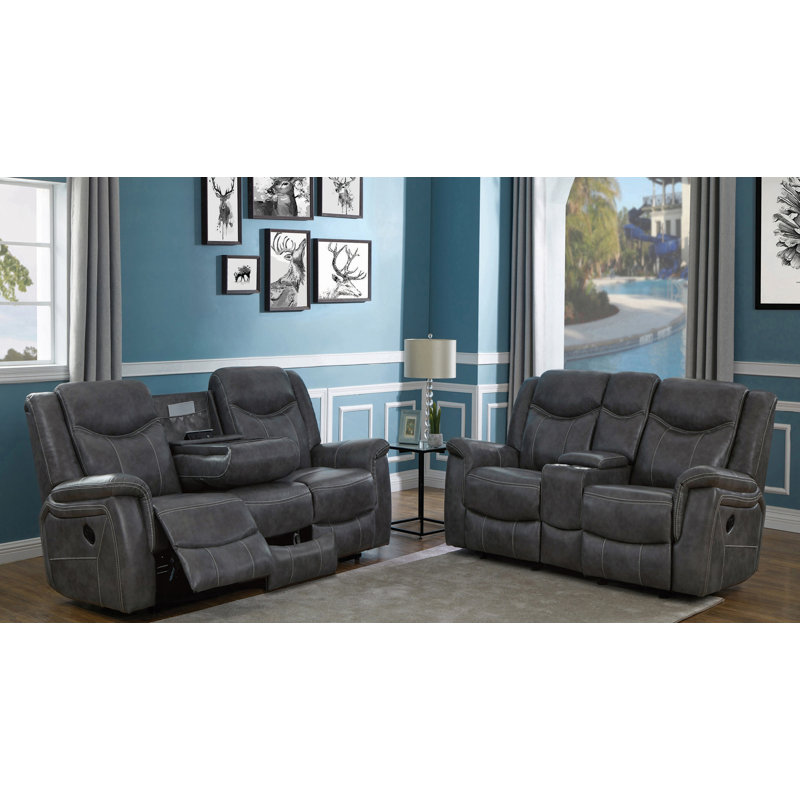2 - Piece Faux Leather Living Room Set
