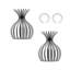 Averyana 25 cm H Oval Lamp Shade ( Uno ) in Black