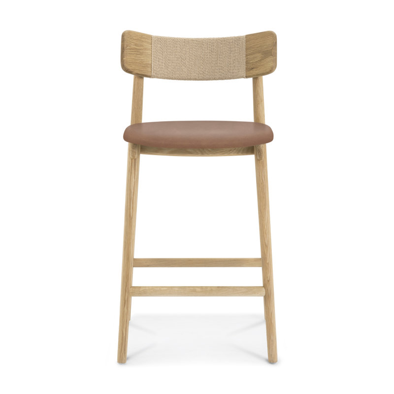 Tabouret de bar Sakina, Naturel, Tabouret de comptoir (hauteur de siège de 27,6 po
