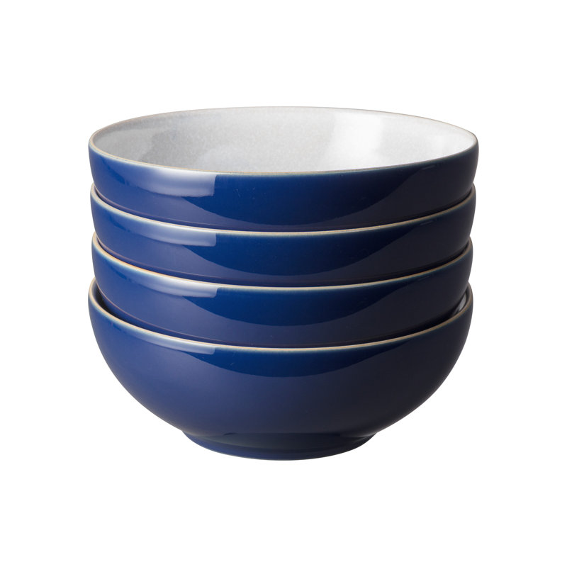 Denby Elements Cereal Bowls, Dark Blue