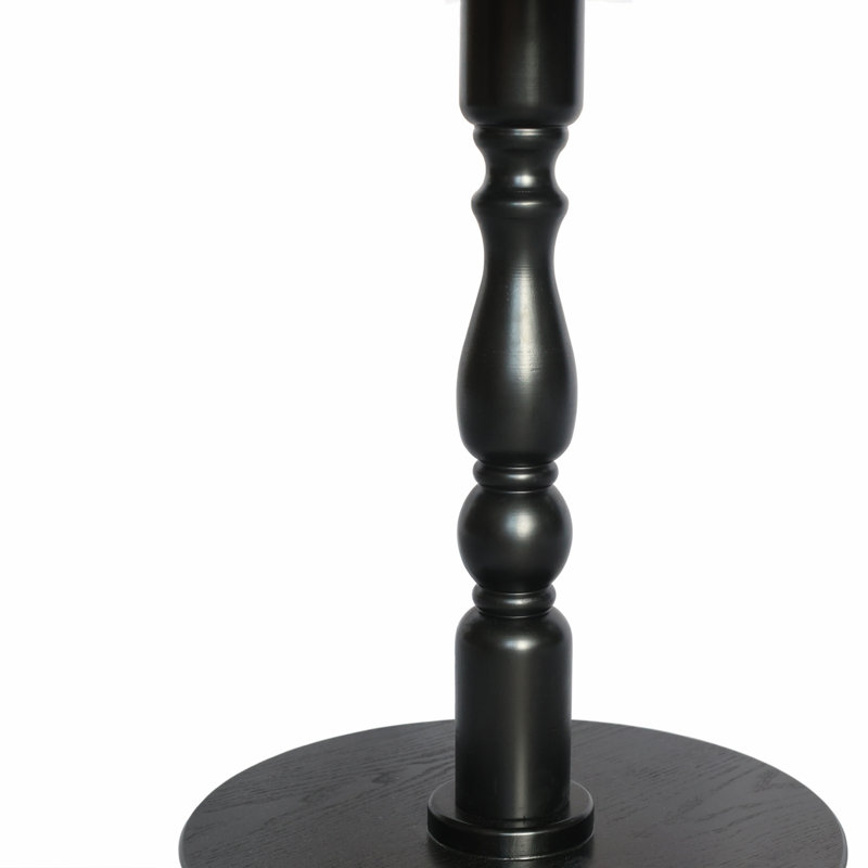 Table d'appoint ronde de 23 po, table d'appoint ronde, petite table pour petits espaces, table de chevet d'appoint moderne avec pieds en bois massif pour le salon, la chambre à coucher, les coins et le bureau