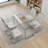 51" Modern Minimalist Rectangular Glass Dining Table with Tempered Glass Tabletop and Chrome Metal Legs-1117375804