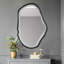 Miroir mural moderne noir l 31,9 po