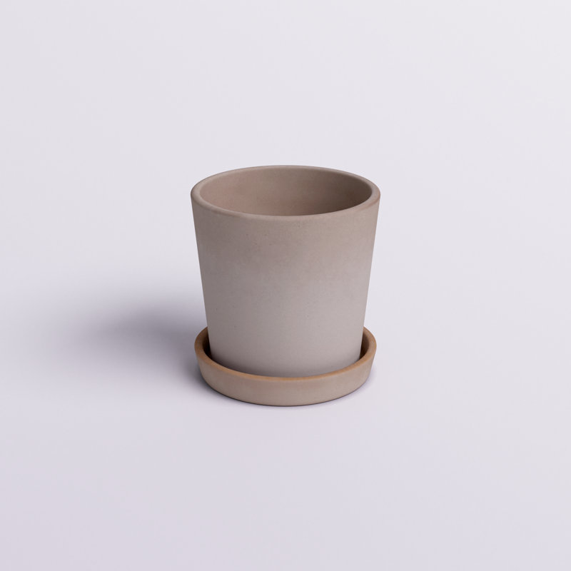 Aneri Blush Cachepot, 6.25" H x 7" W  x 7" D