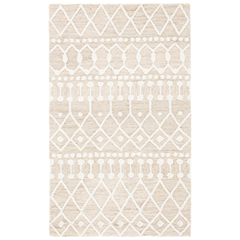 Avah Hand Tufted Wool Southwestern Rug, Rectangle 2'3" x 5'